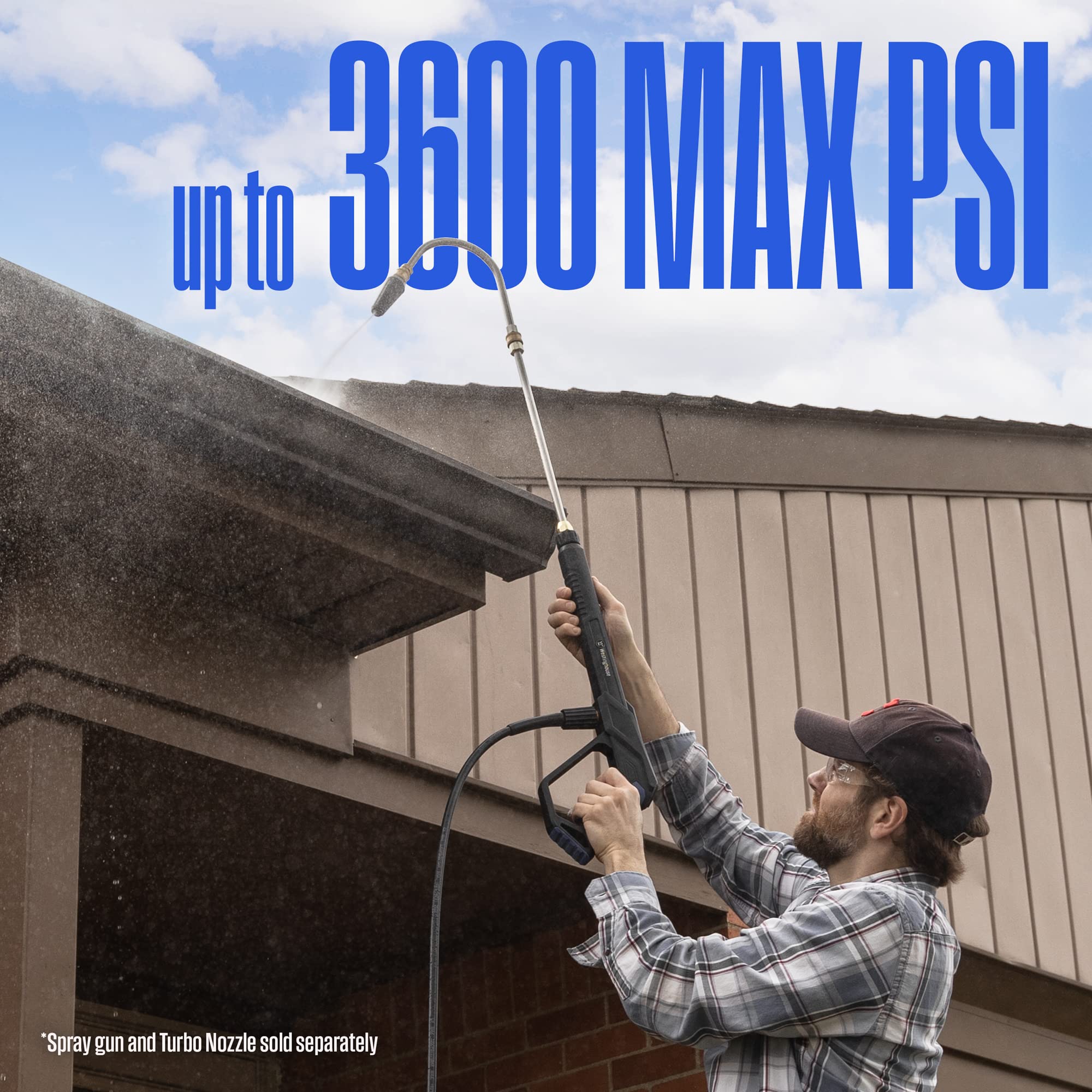 Westinghouse 13” Pressure Washer Gutter Cleaner Wand - 3600 Max PSI, 1/4” Connector - for Gas and Electric Pressure Washers - Image 5