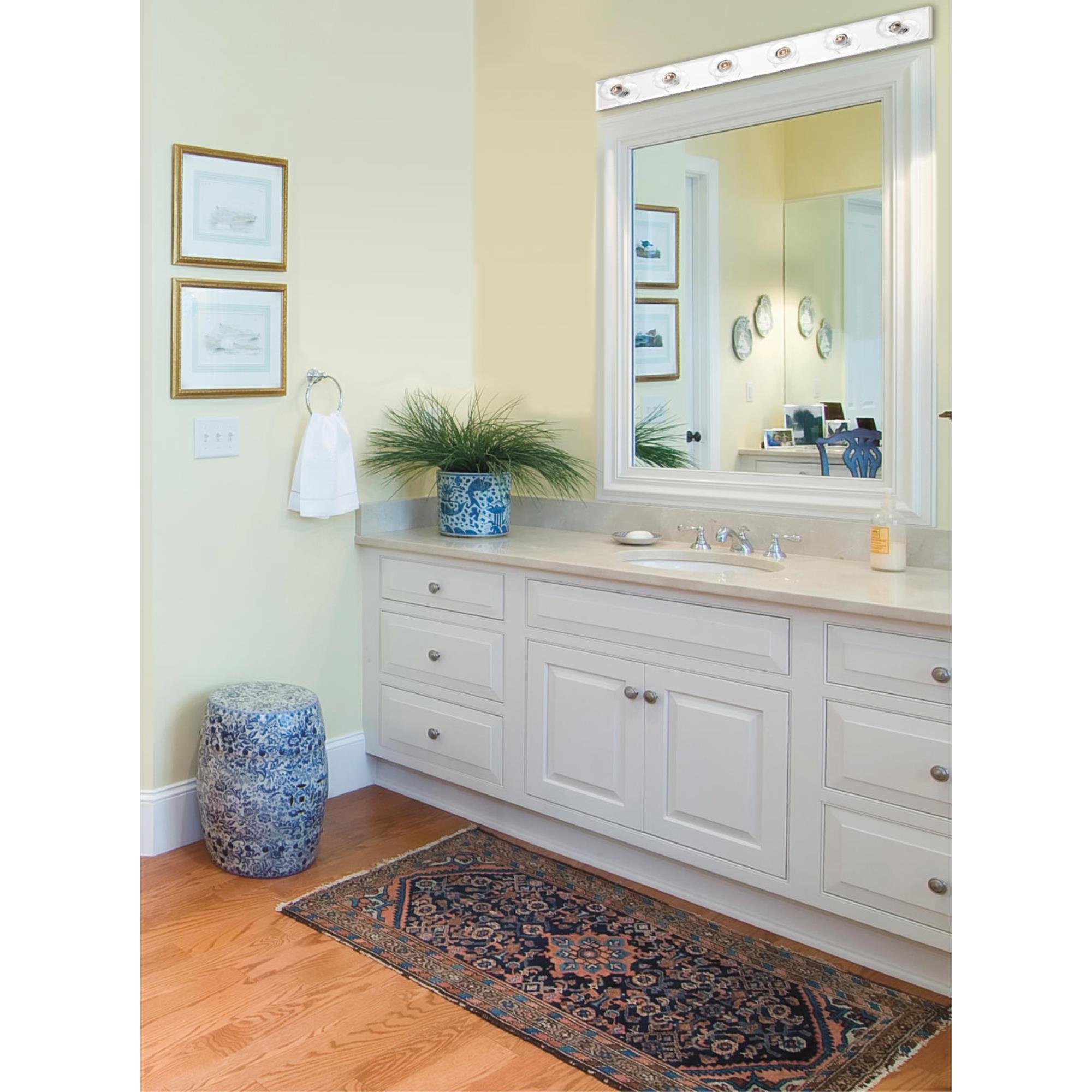 Westinghouse 6645000 6 Light Bathroom Light, Beveled Mirror - Image 3