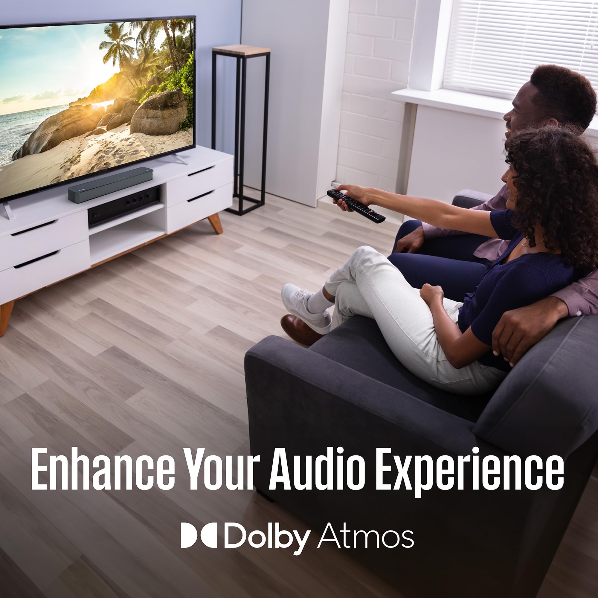Westinghouse QLED TV and 2.0 Compact Mini Sound Bar - 50 Inch Smart Television and 120W Surround Sound System - Image 4